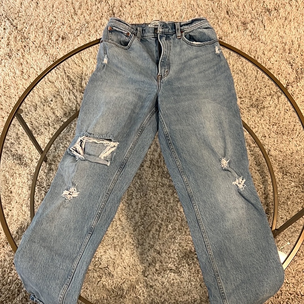 abercrombie high rise jeans